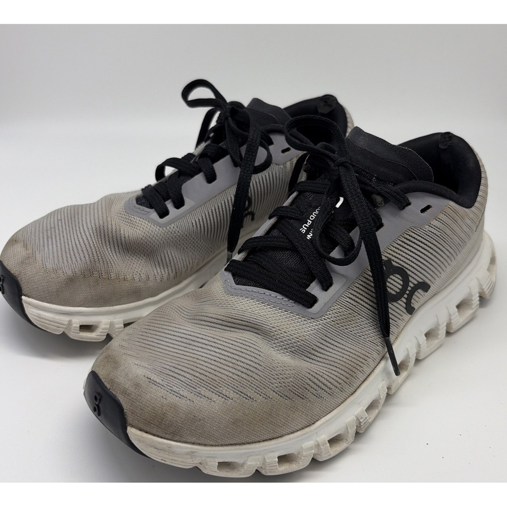 On Cloud X Women's Low Top Lace-Up Running Sneaker Gray Black White Rubber